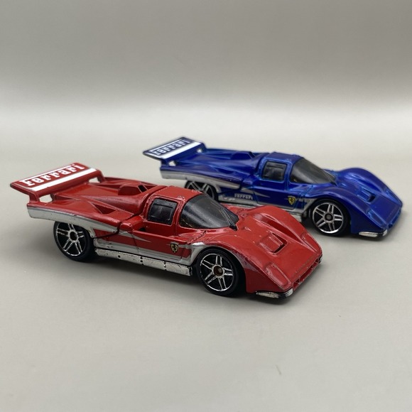Other - Lot of 2 Hot Wheels 512M Blue + Red Engine Reveals‎ Loose